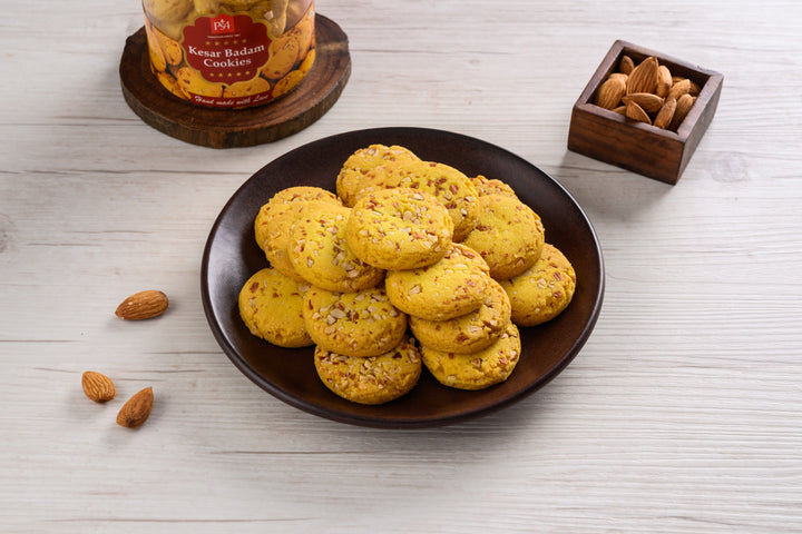 Kesar Badam Cookies