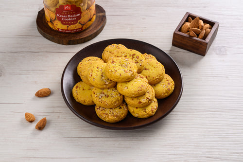 Kesar Badam Cookies